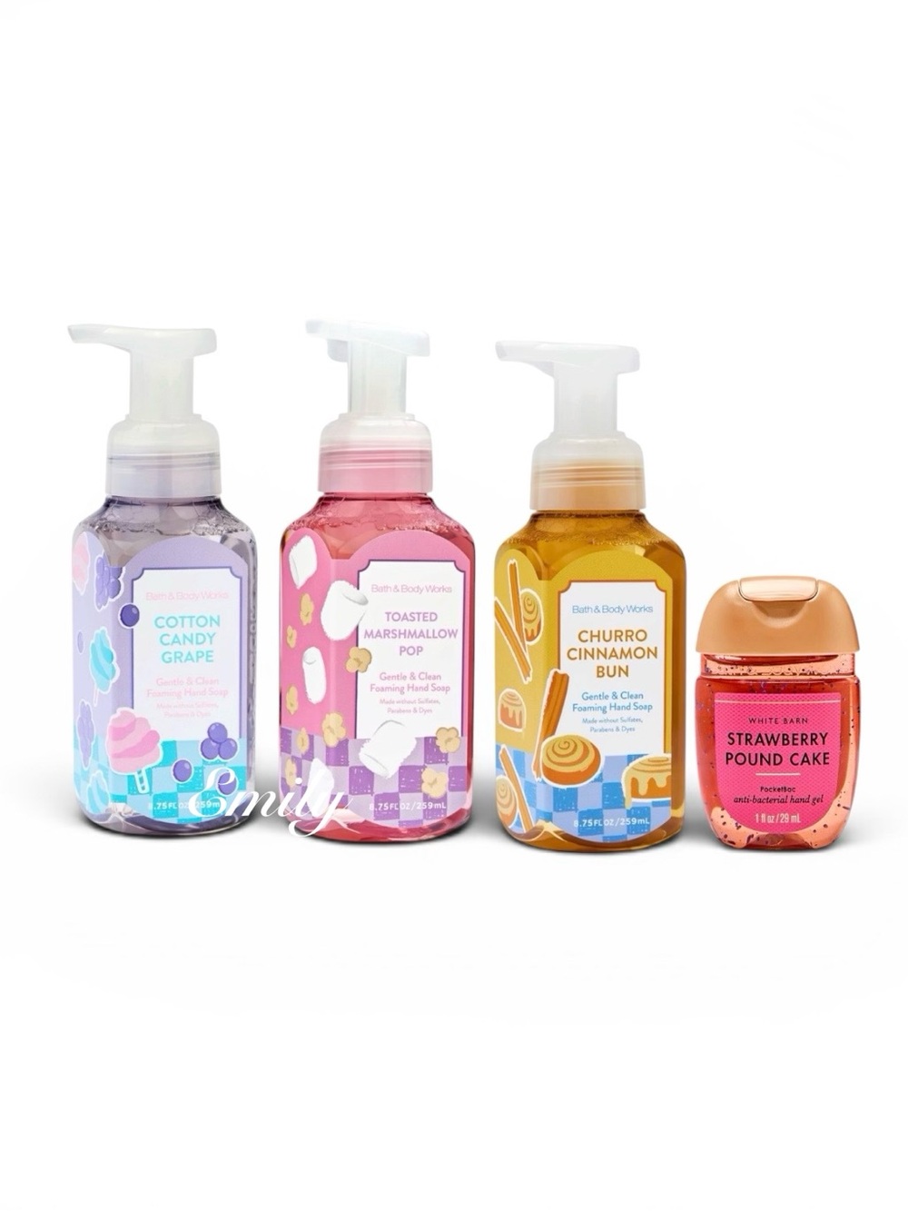 3X Bath & Body Works SWEET Foaming Hand Soap Set Bundle 8.75 fl oz NEW